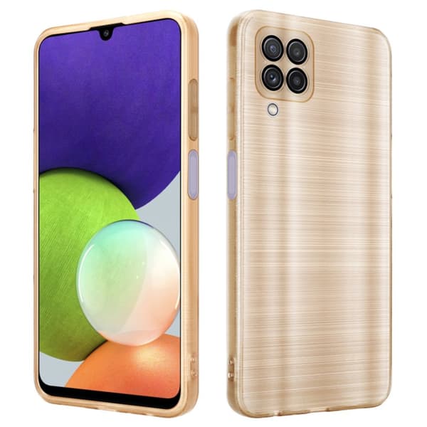 Samsung Galaxy A22 4G Suojakuori Suojakotelo joustavasta TPU-silikonista harjatulla muotoilulla