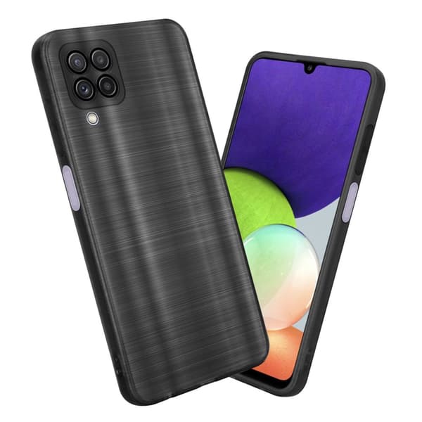 Samsung Galaxy A22 4G Suojakuori Suojakotelo joustavasta TPU-silikonista harjatulla muotoilulla