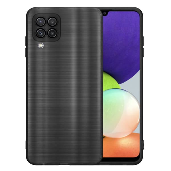 Samsung Galaxy A22 4G Suojakuori Suojakotelo joustavasta TPU-silikonista harjatulla muotoilulla
