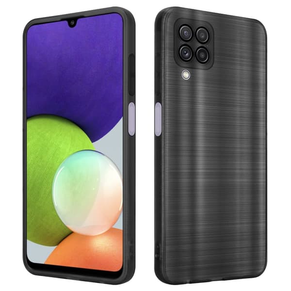 Samsung Galaxy A22 4G Suojakuori Suojakotelo joustavasta TPU-silikonista harjatulla muotoilulla