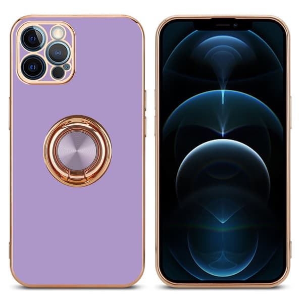 iPhone 12 PRO Suojakuori Suojakotelo valmistettu joustavasta TPU silikonista jossa on kameran suojaus ja magneettinen autoteline