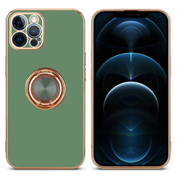iPhone 12 PRO Suojakuori Suojakotelo valmistettu joustavasta TPU silikonista jossa on kameran suojaus ja magneettinen autoteline