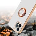 Miniatyrbilde 7 av 8: Deksel til iPhone 12 PRO med ring Etui av fleksibel TPU-silikon, med kamerabeskyttelse magnetisk bilholder