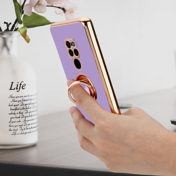 Huawei MATE 20 Suojakuori Suojakotelo valmistettu joustavasta TPU silikonista jossa on kameran suojaus ja magneettinen autoteline