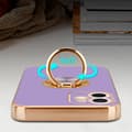 Miniatyrbilde 6 av 8: Deksel til iPhone 12 MINI med ring Etui av fleksibel TPU-silikon, med kamerabeskyttelse magnetisk bilholder