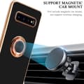 Miniatyrbild 7 av 7: Samsung Galaxy S10 PLUS Skal Fodral med ring av flexibel TPU-silikon, med kameraskydd och magnetisk bilhållare