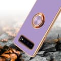 Miniatyrbilde 6 av 7: Deksel til Samsung Galaxy S10 PLUS med ring Etui av fleksibel TPU-silikon, med kamerabeskyttelse magnetisk bilholder