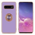 Miniatyrbilde 2 av 7: Deksel til Samsung Galaxy S10 PLUS med ring Etui av fleksibel TPU-silikon, med kamerabeskyttelse magnetisk bilholder