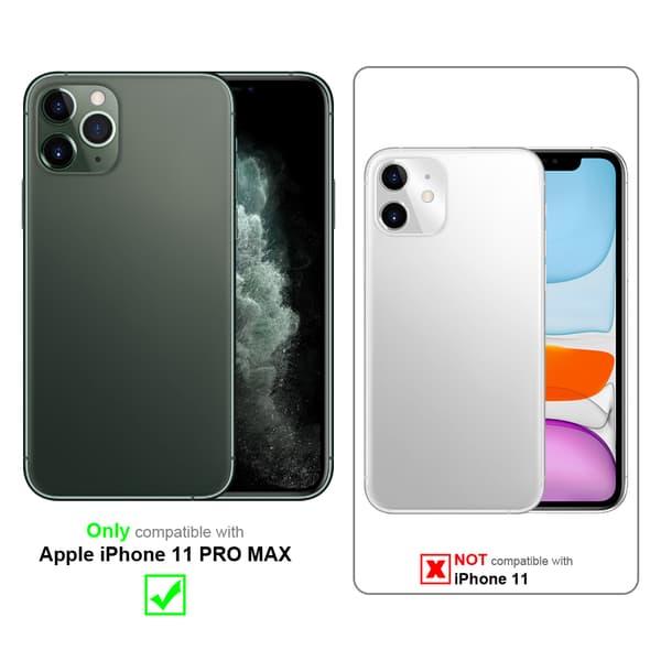 Deksel til iPhone 11 PRO MAX med ring Etui av fleksibel TPU-silikon, med kamerabeskyttelse magnetisk bilholder