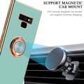 Miniatyrbilde 7 av 7: Deksel til Samsung Galaxy NOTE 9 med ring Etui av fleksibel TPU-silikon, med kamerabeskyttelse magnetisk bilholder