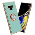 Miniatyrbilde 1 av 7: Deksel til Samsung Galaxy NOTE 9 med ring Etui av fleksibel TPU-silikon, med kamerabeskyttelse magnetisk bilholder