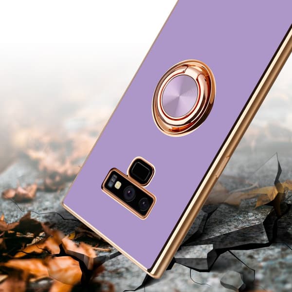 Samsung Galaxy NOTE 9 Suojakuori Suojakotelo valmistettu joustavasta TPU silikonista jossa on kameran suojaus ja magneettinen autoteline