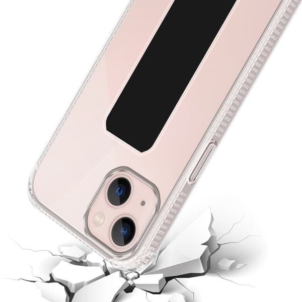 iPhone 13 Skal Fodral Mobilskydd Skyddsfodral Case Cover av flexibelt TPU-silikon med hållare och stativfunktion