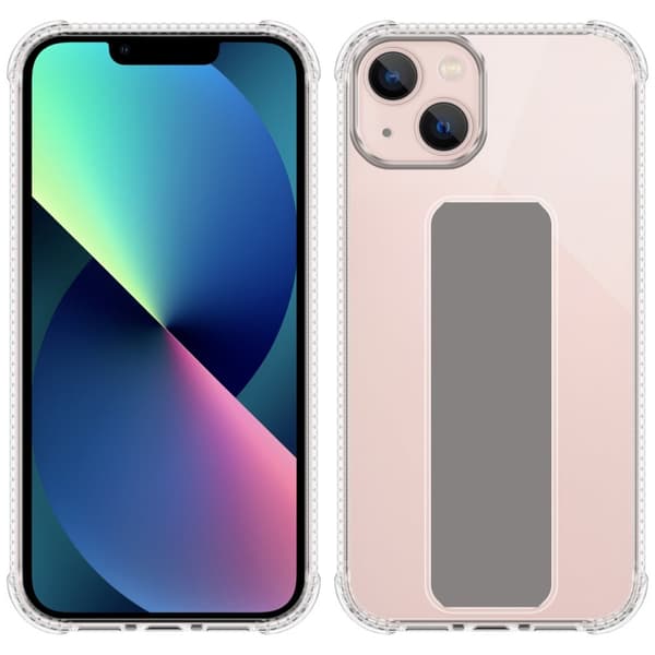 iPhone 13 Skal Fodral Mobilskydd Skyddsfodral Case Cover av flexibelt TPU-silikon med hållare och stativfunktion