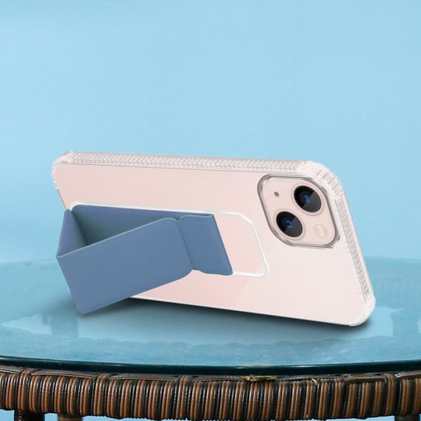 Deksel til iPhone 13 Beskyttelsesdeksel av fleksibelt TPU-silikon med holder og stativfunksjon