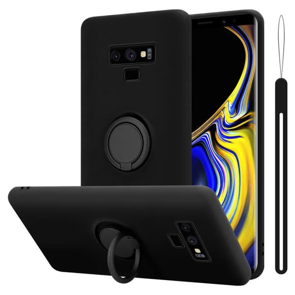 Silikondeksel til Samsung Galaxy NOTE 9 Deksel av fleksibelt TPU-silikon LIQUID SVART