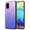 Pikkukuva 1 / 7: Samsung Galaxy A71 5G Suojakuori Suojakotelo Kaksivärinen joka on valmistettu TPU-silikonista ja jonka takaosa on valmistettu karkaistusta lasista
