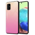 Pikkukuva 1 / 7: Samsung Galaxy A71 5G Suojakuori Suojakotelo Kaksivärinen joka on valmistettu TPU-silikonista ja jonka takaosa on valmistettu karkaistusta lasista