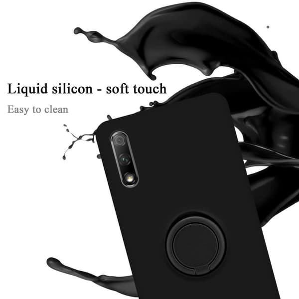 Honor 9X Suojakotelo Suojakuori joustavasta TPU-silikonista jossa on rengas