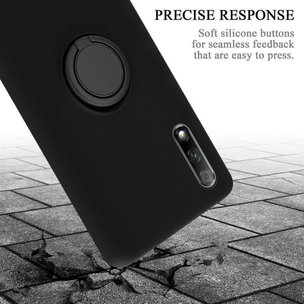 Honor 9X Suojakotelo Suojakuori joustavasta TPU-silikonista jossa on rengas