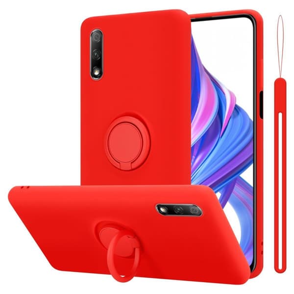 Honor 9X Suojakotelo Suojakuori joustavasta TPU-silikonista jossa on rengas