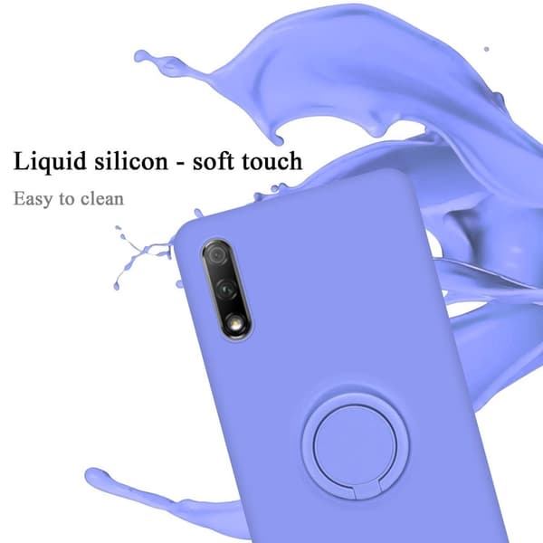Honor 9X Skal Fodral Mobilskydd av flexibelt TPU-silikon med ring Skyddsfodral Case Cover