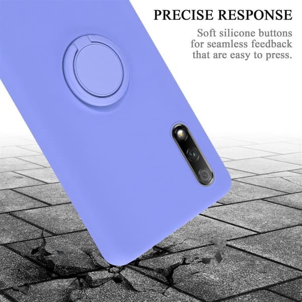Honor 9X Skal Fodral Mobilskydd av flexibelt TPU-silikon med ring Skyddsfodral Case Cover