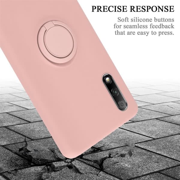 Honor 9X Suojakotelo Suojakuori joustavasta TPU-silikonista jossa on rengas