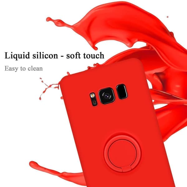 Samsung Galaxy S8 PLUS Suojakotelo Suojakuori joustavasta TPU-silikonista jossa on rengas