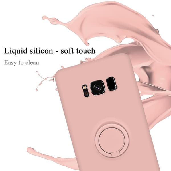 Samsung Galaxy S8 PLUS Suojakotelo Suojakuori joustavasta TPU-silikonista jossa on rengas