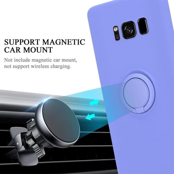 Samsung Galaxy S8 PLUS Suojakotelo Suojakuori joustavasta TPU-silikonista jossa on rengas