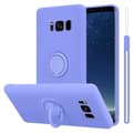 Pikkukuva 1 / 9: Samsung Galaxy S8 PLUS Suojakotelo Suojakuori joustavasta TPU-silikonista jossa on rengas