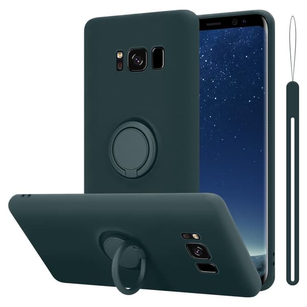 Samsung Galaxy S8 PLUS Suojakotelo Suojakuori joustavasta TPU-silikonista jossa on rengas
