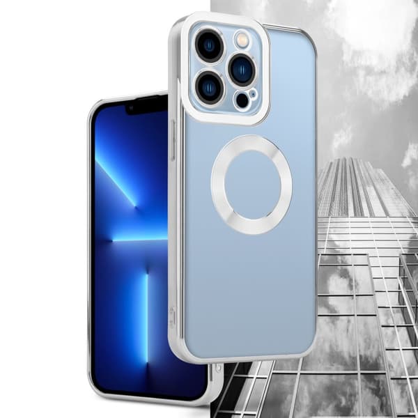 iPhone 13 PRO Suojakuori Suojakotelo joustavasta TPU-silikonista jossa on kromisovellus