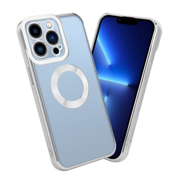 iPhone 13 PRO Suojakuori Suojakotelo joustavasta TPU-silikonista jossa on kromisovellus