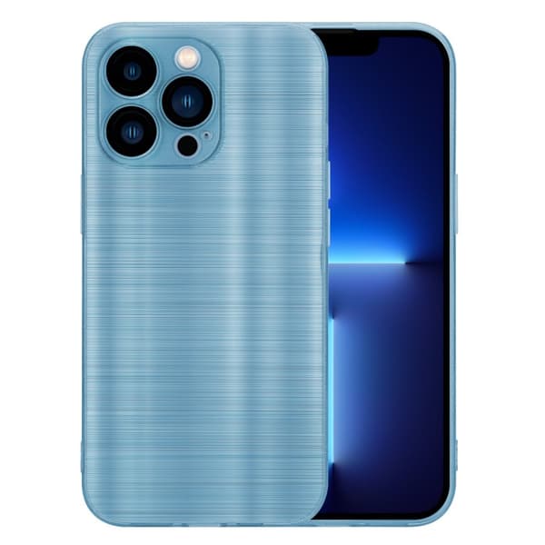 iPhone 13 PRO Skal Fodral Case Cover Mobilskydd av flexibelt TPU-silikon i borstad design