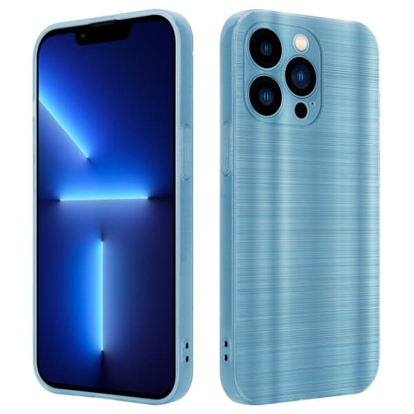 iPhone 13 PRO Skal Fodral Case Cover Mobilskydd av flexibelt TPU-silikon i borstad design