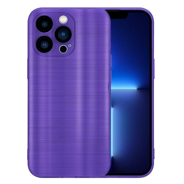 iPhone 13 PRO Skal Fodral Case Cover Mobilskydd av flexibelt TPU-silikon i borstad design