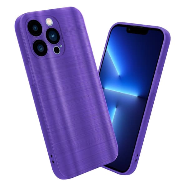 iPhone 13 PRO Skal Fodral Case Cover Mobilskydd av flexibelt TPU-silikon i borstad design