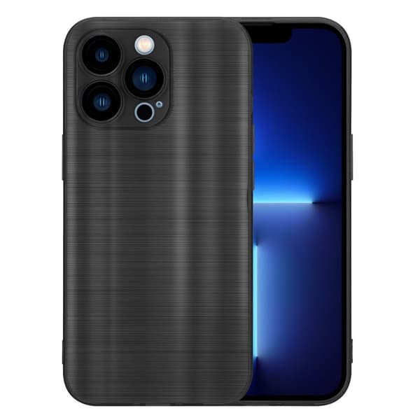 iPhone 13 PRO Skal Fodral Case Cover Mobilskydd av flexibelt TPU-silikon i borstad design