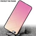 Pikkukuva 4 / 7: iPhone 6 PLUS / 6S PLUS Suojakuori Suojakotelo Kaksivärinen joka on valmistettu TPU-silikonista ja jonka takaosa on valmistettu karkaistusta lasista