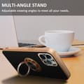 Miniatyrbilde 4 av 8: Deksel til iPhone 12 PRO MAX med ring Etui av fleksibel TPU-silikon, med kamerabeskyttelse magnetisk bilholder