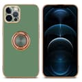 Miniatyrbilde 3 av 8: Deksel til iPhone 12 PRO MAX med ring Etui av fleksibel TPU-silikon, med kamerabeskyttelse magnetisk bilholder