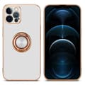Miniatyrbilde 3 av 8: Deksel til iPhone 12 PRO MAX med ring Etui av fleksibel TPU-silikon, med kamerabeskyttelse magnetisk bilholder