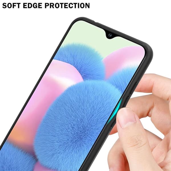 Samsung Galaxy A50 4G / A50s / A30s Skal Fodral i två färger av TPU-silikon och baksida av härdat glas Case Cover Mobilskydd