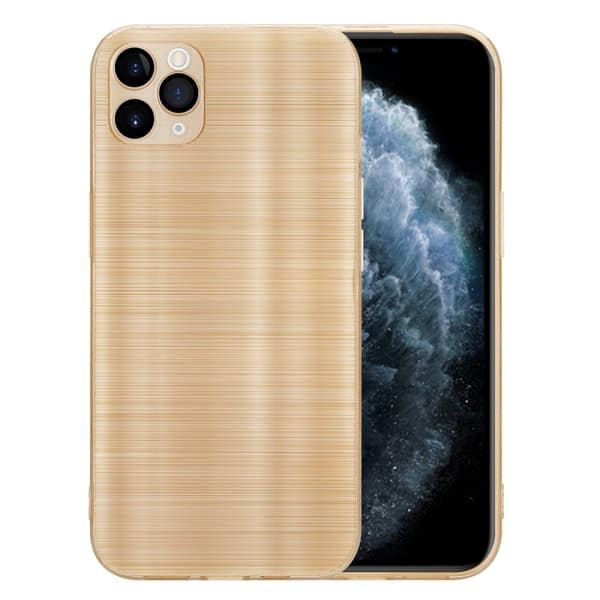 iPhone 11 PRO MAX Skal Fodral Case Cover Mobilskydd av flexibelt TPU-silikon i borstad design