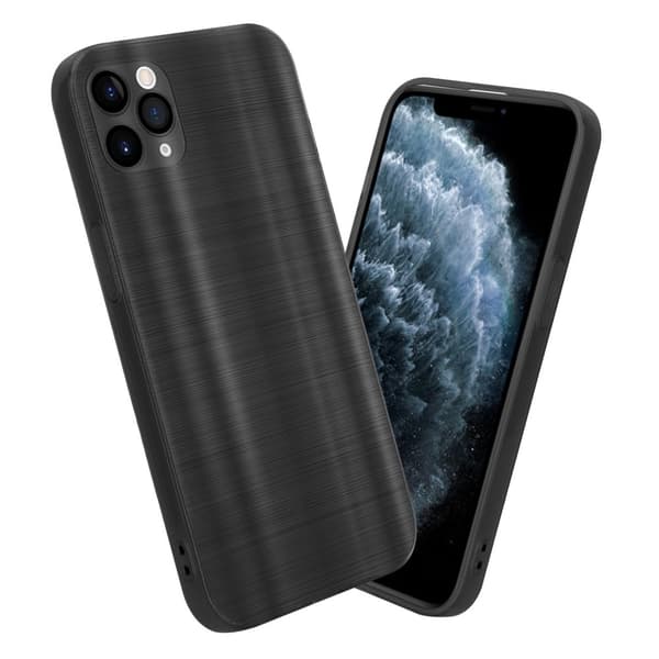 iPhone 11 PRO MAX Suojakuori Suojakotelo joustavasta TPU-silikonista harjatulla muotoilulla