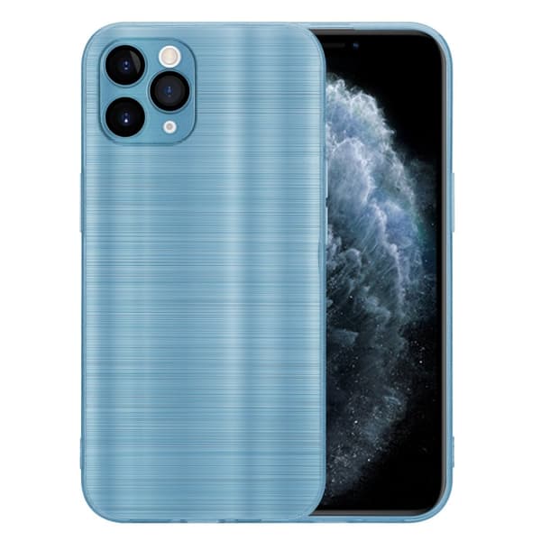 iPhone 11 PRO Skal Fodral Case Cover Mobilskydd av flexibelt TPU-silikon i borstad design