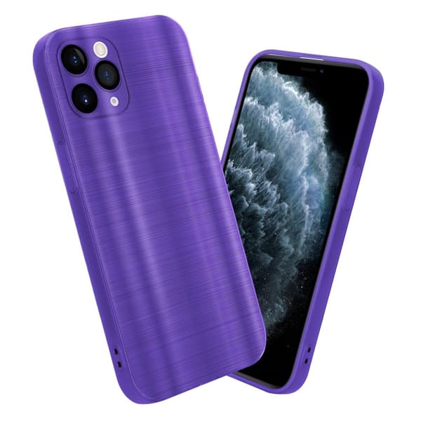 iPhone 11 PRO Suojakuori Suojakotelo joustavasta TPU-silikonista harjatulla muotoilulla