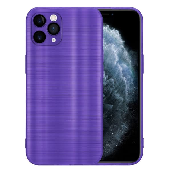 iPhone 11 PRO Skal Fodral Case Cover Mobilskydd av flexibelt TPU-silikon i borstad design